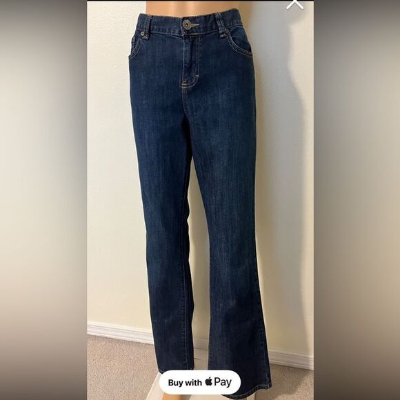 VTG 90s Calvin Klein Dark Wash High Waist Flare bootcut jeans Made in Egypt 14 - Picture 1 of 9